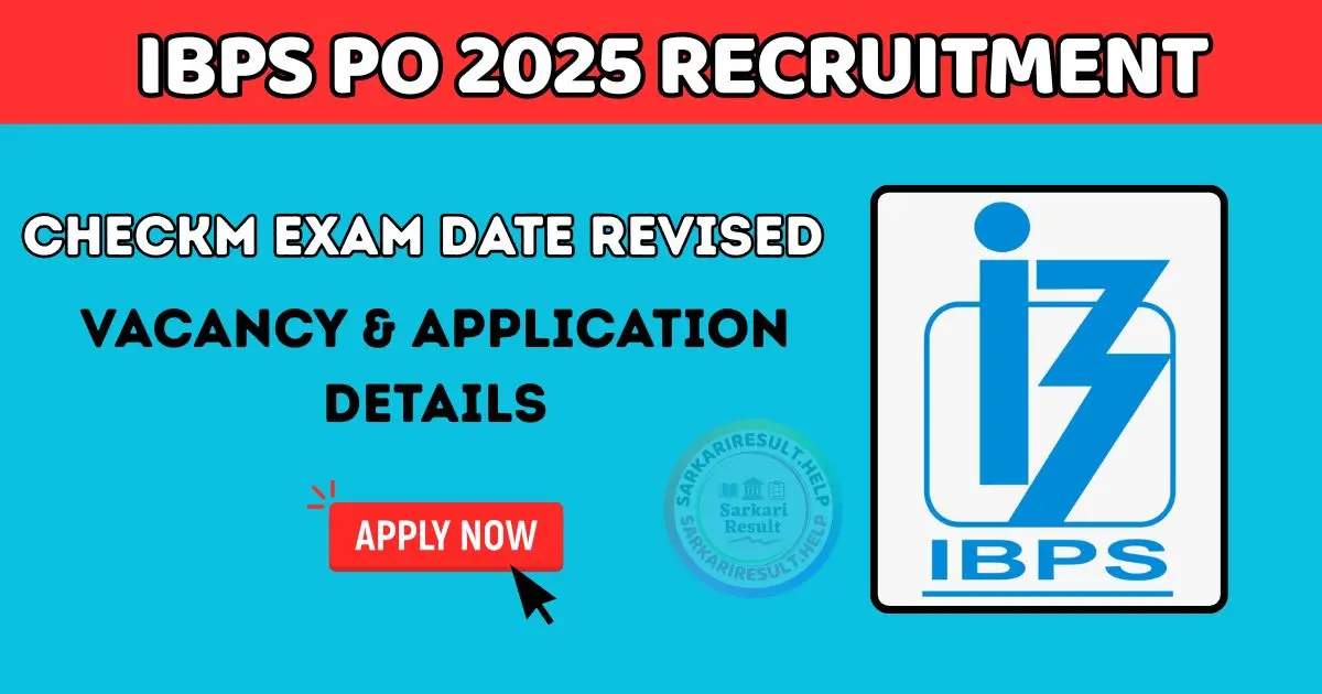 IBPS PO 2025 Recruitment