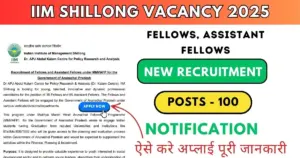 IIM Shillong vacancy 2025