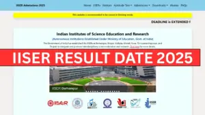 IISER Result Date 2025