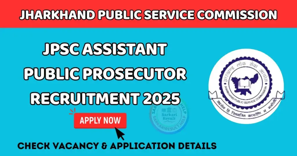 JPSC Assistant Public Prosecutor Recruitment 2025