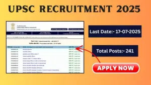 UPSC Recruitment 2025